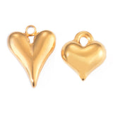 5pcs Hollow 3D Heart Charm Pendants for Jewelry Making