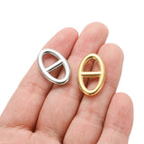 5pcs Stainless Steel Greek Alphabet Choker Charms Necklace Pendants DIY Jewelry