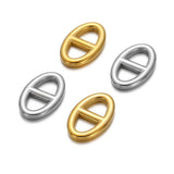 5pcs Stainless Steel Greek Alphabet Choker Charms Necklace Pendants DIY Jewelry
