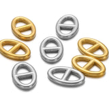 5pcs Stainless Steel Greek Alphabet Choker Charms Necklace Pendants DIY Jewelry