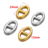 5pcs Stainless Steel Greek Alphabet Choker Charms Necklace Pendants DIY Jewelry