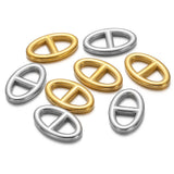 5pcs Stainless Steel Greek Alphabet Choker Charms Necklace Pendants DIY Jewelry