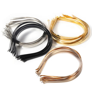 5pcs Metal Headband Base Setting for DIY Jewelry Making Women Wedding Hairwear