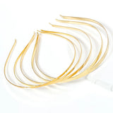 5pcs Metal Headband Base Setting for DIY Jewelry Making Women Wedding Hairwear