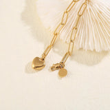 Heart Bracelet Women Link Chain Love Pendant Bracelet