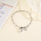 Heart Bracelet Women Link Chain Love Pendant Bracelet