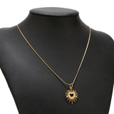 5pcs Heart Charm Pendants 18K Plated DIY Necklace Bracelet Women