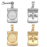 5pcs Stainless Steel Jesus Christ Pendant Charms for DIY Jewelry Making