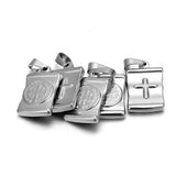 5pcs Stainless Steel Jesus Christ Pendant Charms for DIY Jewelry Making