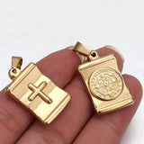 5pcs Stainless Steel Jesus Christ Pendant Charms for DIY Jewelry Making