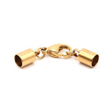 5pcs Stainless Steel Leather Connection Clasps 1.5-10mm Round Hole