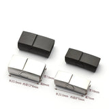 5pcs Stainless Steel Magnet Clasps Side Opening Buckle 316 Steel Bracelet Clasps