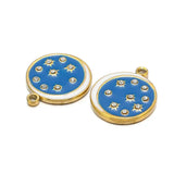 5pcs Enamel MoonStar Charm Pendants for DIY Necklace Bracelet