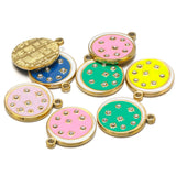 5pcs Enamel MoonStar Charm Pendants for DIY Necklace Bracelet