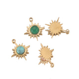 5pcs Bohemian Sun Drop Pendants for DIY Necklace Jewelry Making