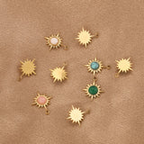 5pcs Bohemian Sun Drop Pendants for DIY Necklace Jewelry Making
