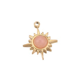 5pcs Bohemian Sun Drop Pendants for DIY Necklace Jewelry Making