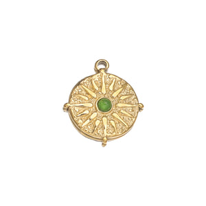 5pcs Turquoise Boho Sun Flower Earring Pendants DIY Jewelry Making