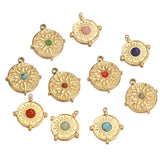 5pcs Turquoise Boho Sun Flower Earring Pendants DIY Jewelry Making