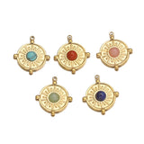 5pcs Turquoise Boho Sun Flower Earring Pendants DIY Jewelry Making