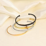 5pcs Engravable Stainless Steel Cuff Bangles for Women