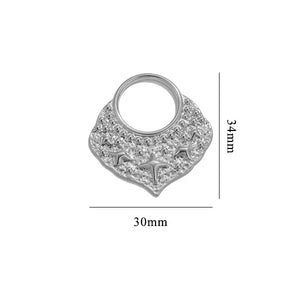 5pcs Stainless Steel PVD 18K Plated Charm Earrings Necklaces DIY Pendant Jewelry