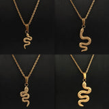 5pcs Snake Charms Pendants DIY Jewelry Making Accessories