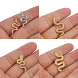 5pcs Snake Charms Pendants DIY Jewelry Making Accessories