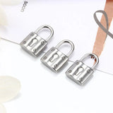 5pcs Stainless Steel Padlock pendants Jewelry Making DIY Charms
