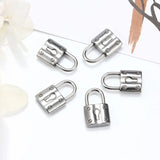 5pcs Stainless Steel Padlock pendants Jewelry Making DIY Charms