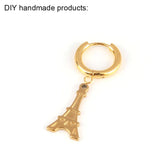 5pcs Tower Charms Stainless Steel Pendants DIY Accessories
