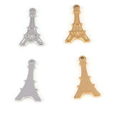 5pcs Tower Charms Stainless Steel Pendants DIY Accessories
