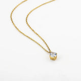 5pcs Stainless Steel 8mm Zircon Charm Pendant Base for Jewelry Making