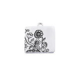 5pcs Stainless Steel Flower Pendant for Necklace Making