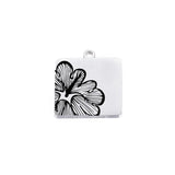 5pcs Stainless Steel Flower Pendant for Necklace Making