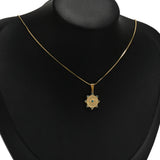 5pcs Stainless Steel Star Zircon Charms Necklace Sun Pendants DIY Jewelry