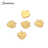 5pcs Stainless Steel Eyes Pendant Charms for Jewelry Making