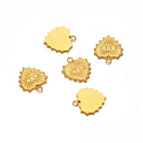 5pcs Stainless Steel Eyes Pendant Charms for Jewelry Making