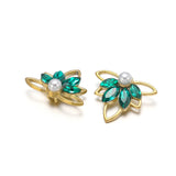 5pcs Stainless Steel Flower Charms for Jewelry Making
