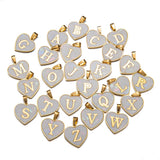 5pcs Stainless Steel A-Z Letter Charms for DIY Jewelry Making