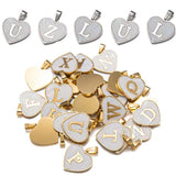 5pcs Stainless Steel A-Z Letter Charms for DIY Jewelry Making