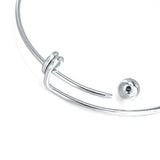 5pcs Stainless Steel Wire Bracelets For DIY Charm Bangle Jewelry