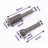 5pcs Steel Rotary Rasp Files Milling Cutter Burrs Bits 6mm Shank