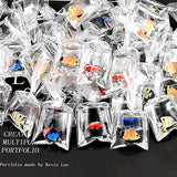 5pcs Coral Fish Resin Bag Charms for DIY Jewelry Making