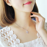 Sweet Shooting Star Single Eight-pointed Star Necklace for Women