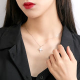 Sweet Shooting Star Single Eight-pointed Star Necklace for Women
