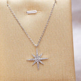 Sweet Shooting Star Single Eight-pointed Star Necklace for Women