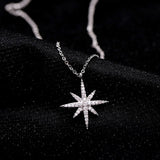Sweet Shooting Star Single Eight-pointed Star Necklace for Women