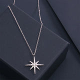 Sweet Shooting Star Single Eight-pointed Star Necklace for Women