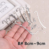5pcs Tibetan Silver Curved Bookmarks Charms DIY Jewelry Making